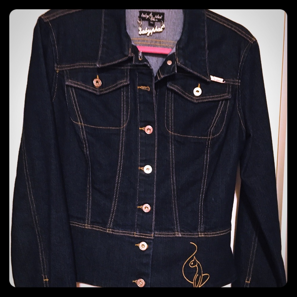 SOLD:  Baby Phat Dark Blue Denim Jacket XL